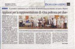 ARTICOLO IL GIORNALE DI ARONA BORGO 28-3-12